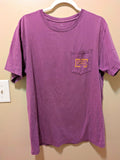 Southern Marsh Authentic Southern Class Purple Pocket Duck Graphic Tee (L)