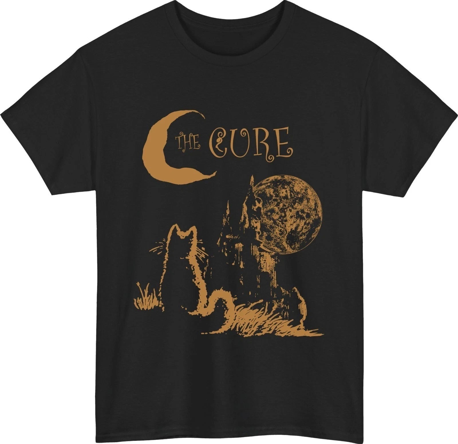 The Cure Gothic Cat Moon T-Shirt