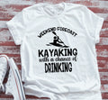 Weekend Forecast, Kayaking with a Chance of Drinking White Unisex T-shirt