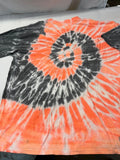 Be Kind 2x Orange black tie dye graphic T-shirt