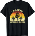 I_m A Fungi Funny Mushroom Foraging Shirt Retro Fungi-Hunter T-Shirt