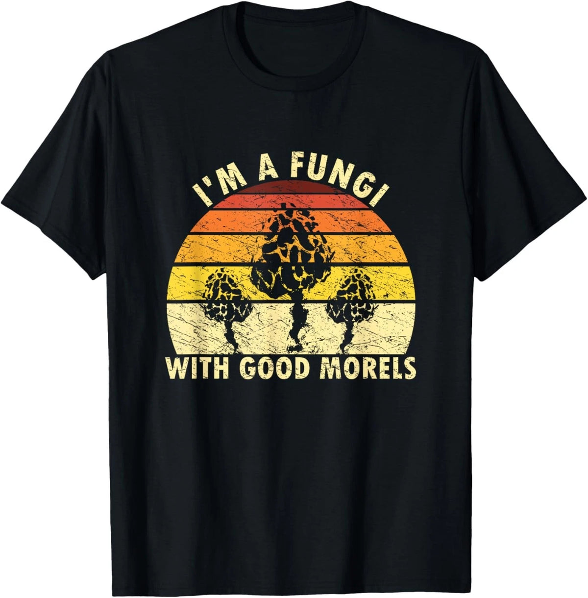 I_m A Fungi Funny Mushroom Foraging Shirt Retro Fungi-Hunter T-Shirt
