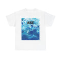 Blue Abstract Brushstroke ART Tee | Painterly Ocean Texture