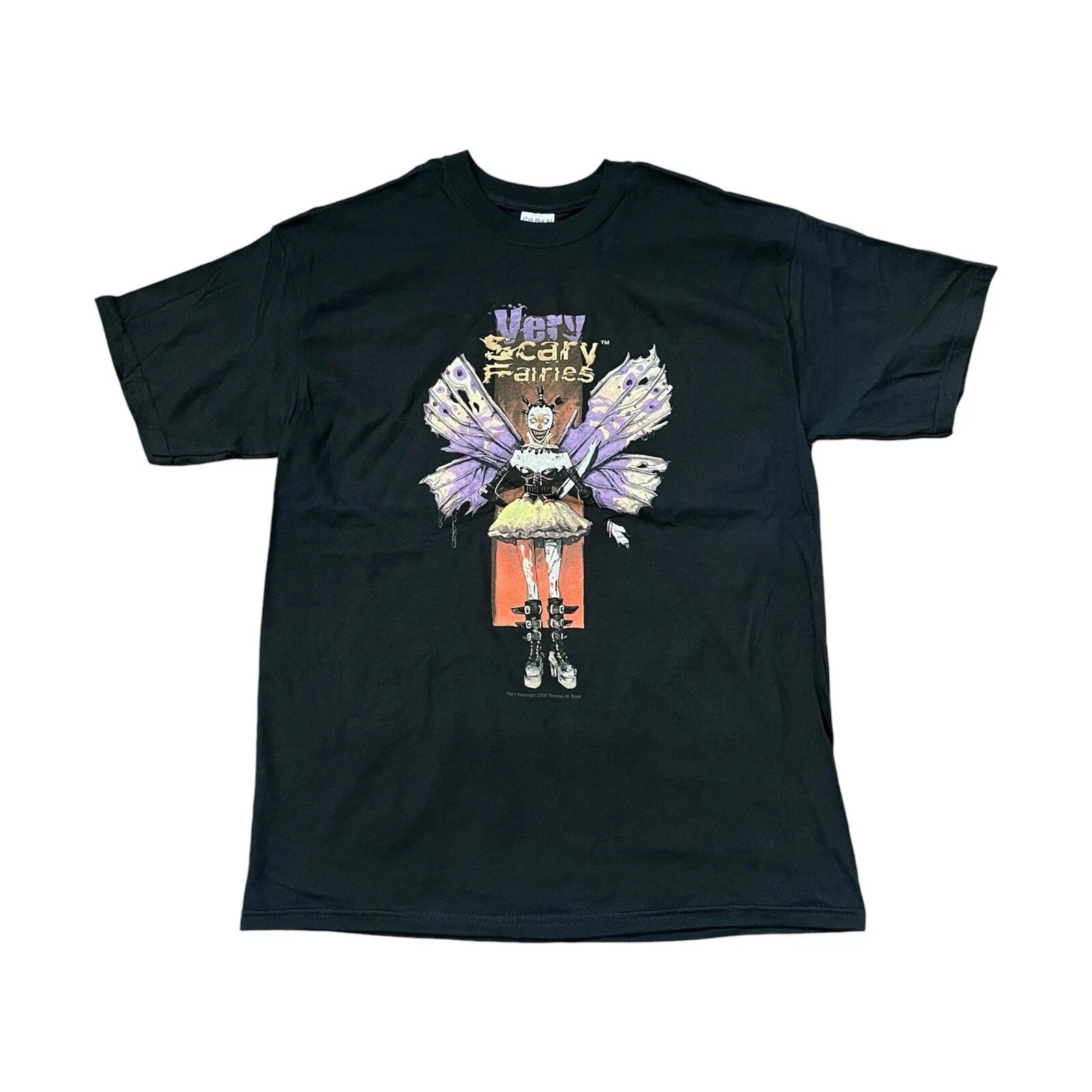 Vintage 2005 Thomas Baxa Magic The Gathering D&D Fairies Dark Art T-Shirt Large