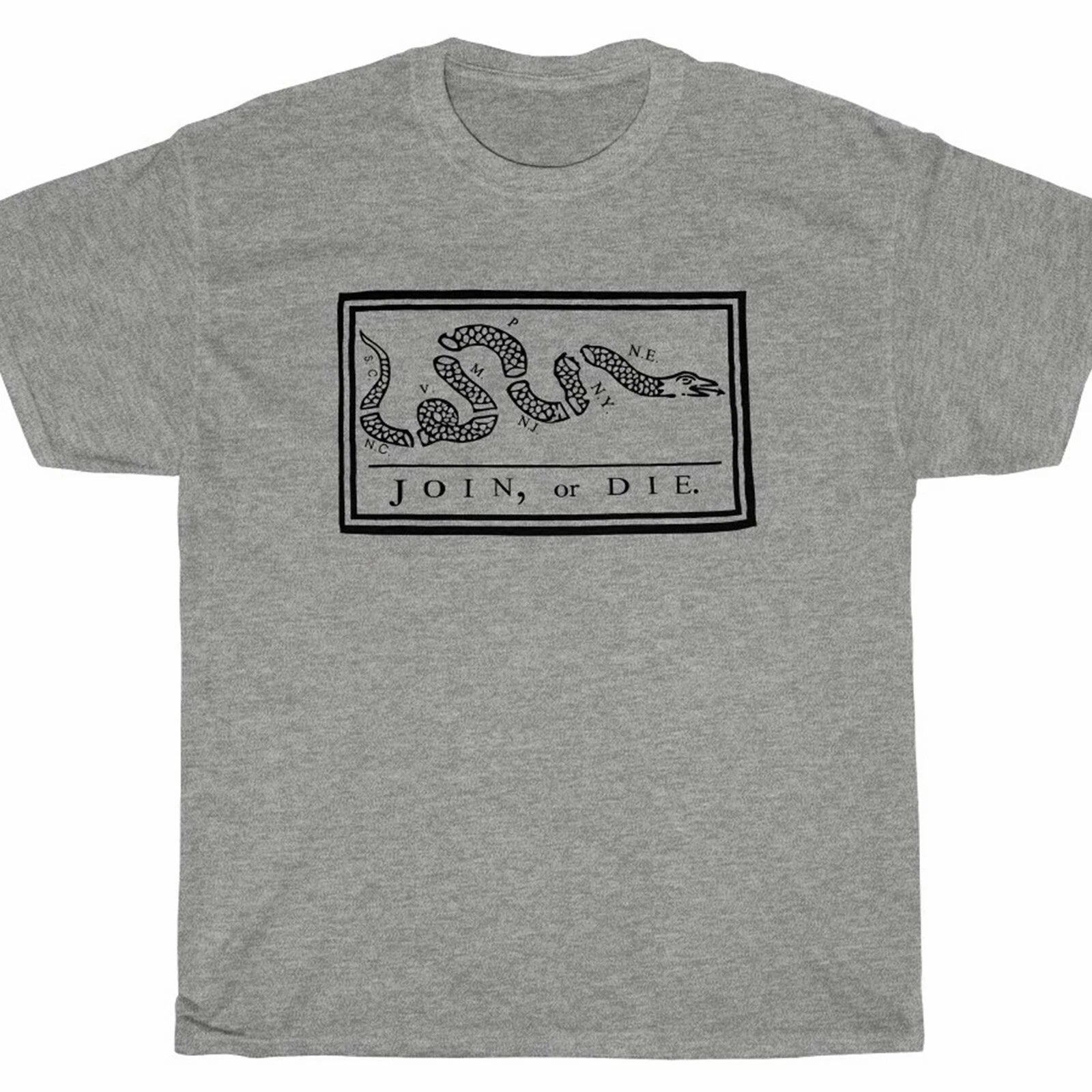 JOIN OR DIE T-Shirt - Franklin libertarian NRA 2nd Amendment