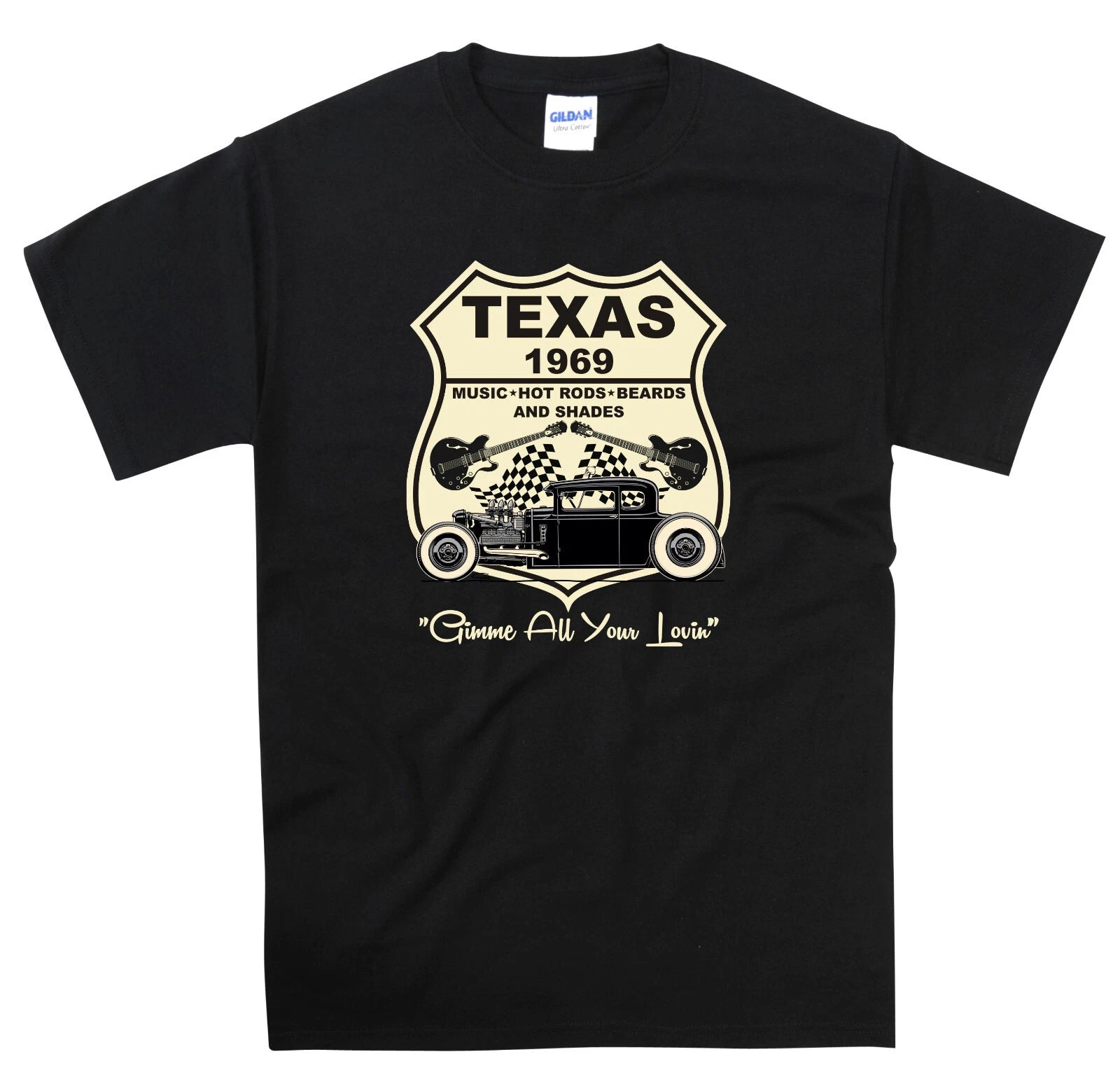 ZZ Top Inspired t shirt Hot Rod Beards Music Retro Vintage Design Clothing S-5XL