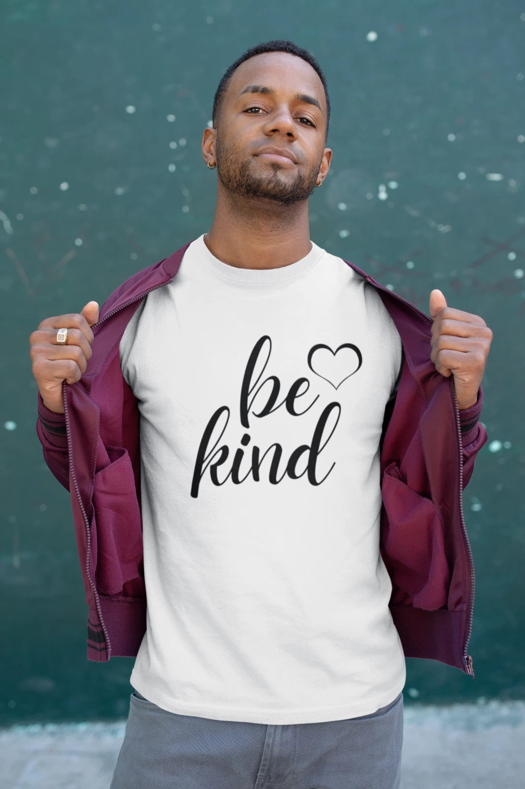 Be Kind T-Shirt Inspirational Graphic Tee Funny Gift for Men Love Happiness