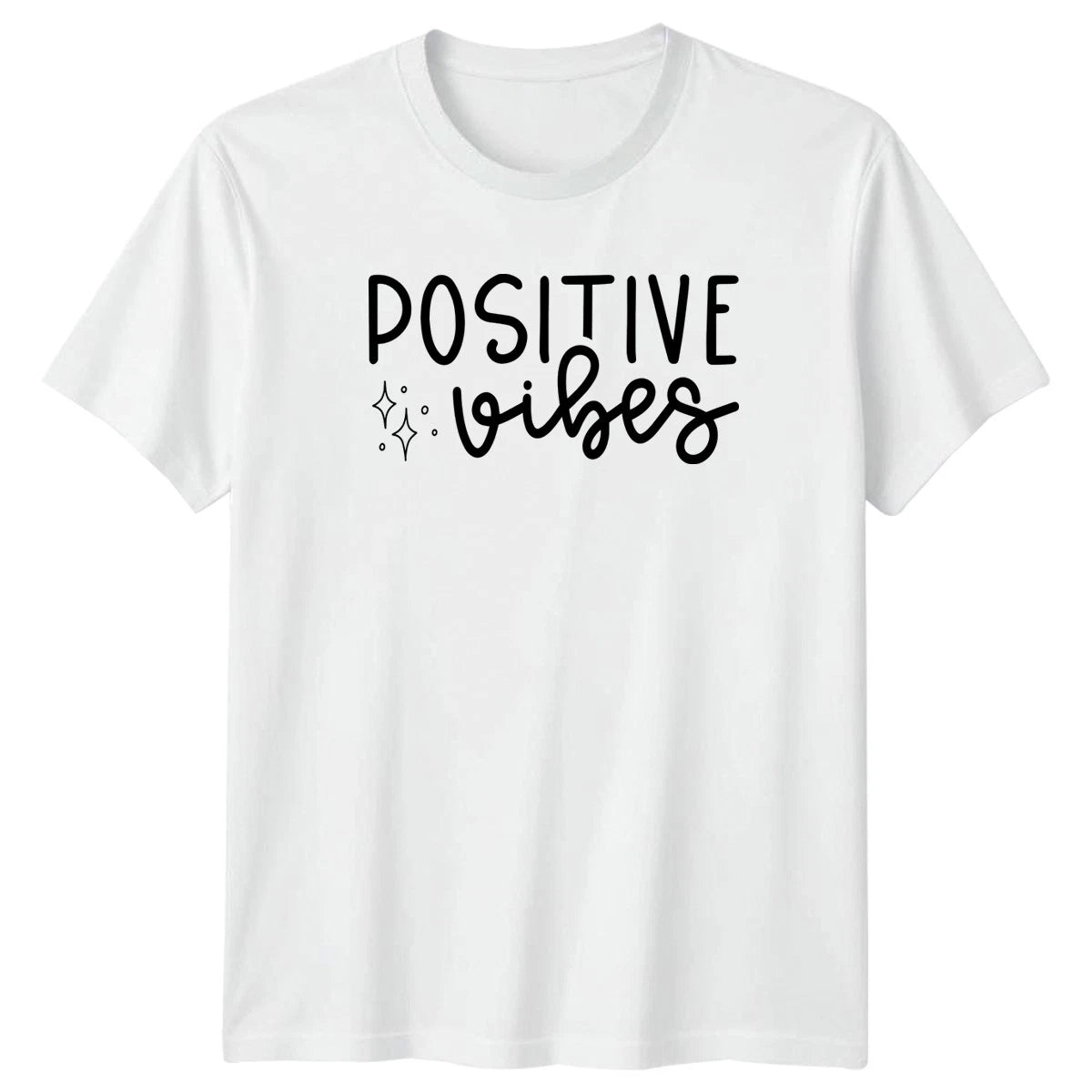 Positive Vibes T-Shirt Aesthetic Wellness Lifestyle Gift For Him And Her