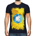 Kalmykia Grunge Flag T-Shirt T-Shirt Top Football Gift Jersey Clothes