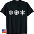 Vintage Snowflake Retro Christmas Winter Snow T-Shirt Image 1 of 4
