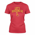 Let's Ducking Go Duck Graphic T-Shirt Red Size XL Crew Neck SS
