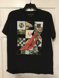 Nautica T-Shirt Large Logo Black Men Womens Trendy Look Short Sleeve       0023