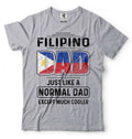 Mens Dad T-shirt Filipino Dad Shirt Father's Day Funny Shirt Cool Dad Shirt