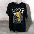 Bart Simpson Graphic T Shirt Large Black Graffiti Skate Streetwear Y2K