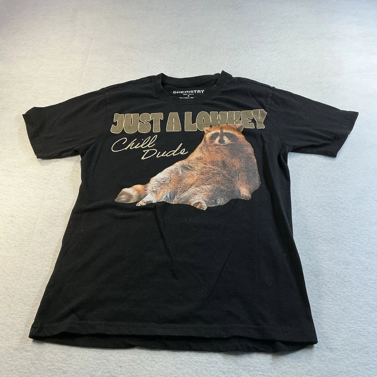 Lowkey Chill Dude T-shirt Small Black