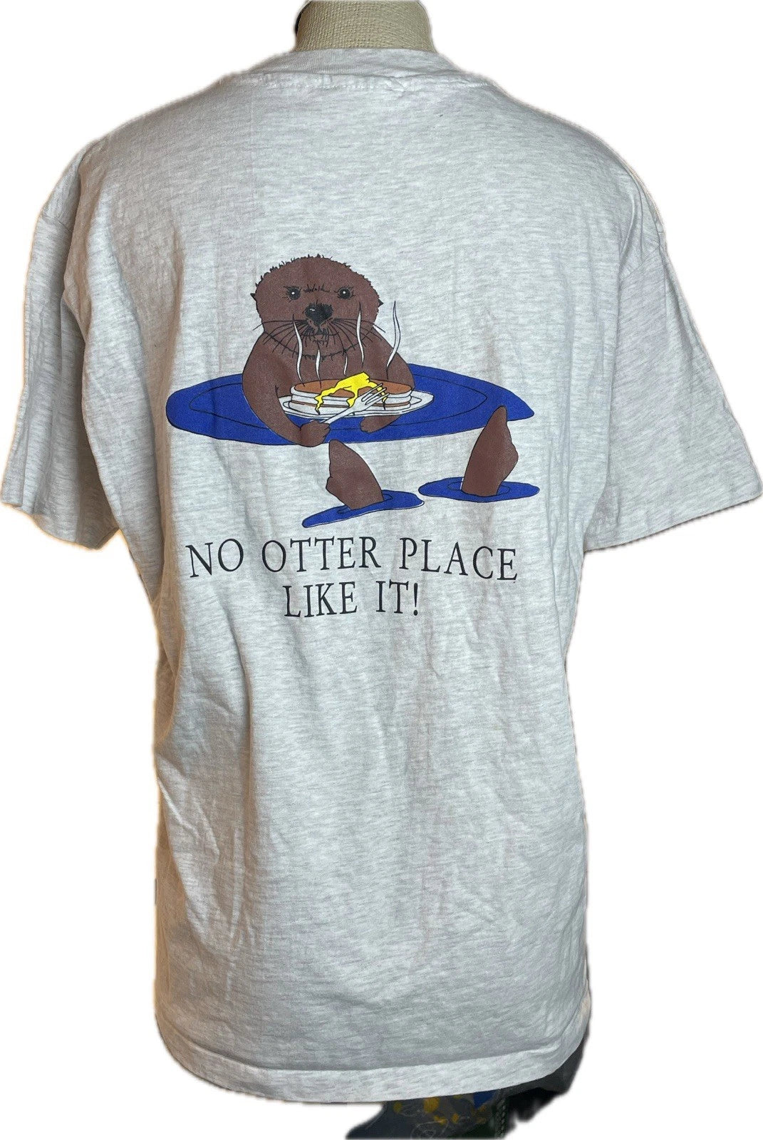 Monterey First Awakenings Otter Tshirt Grey Size Large Made In USA