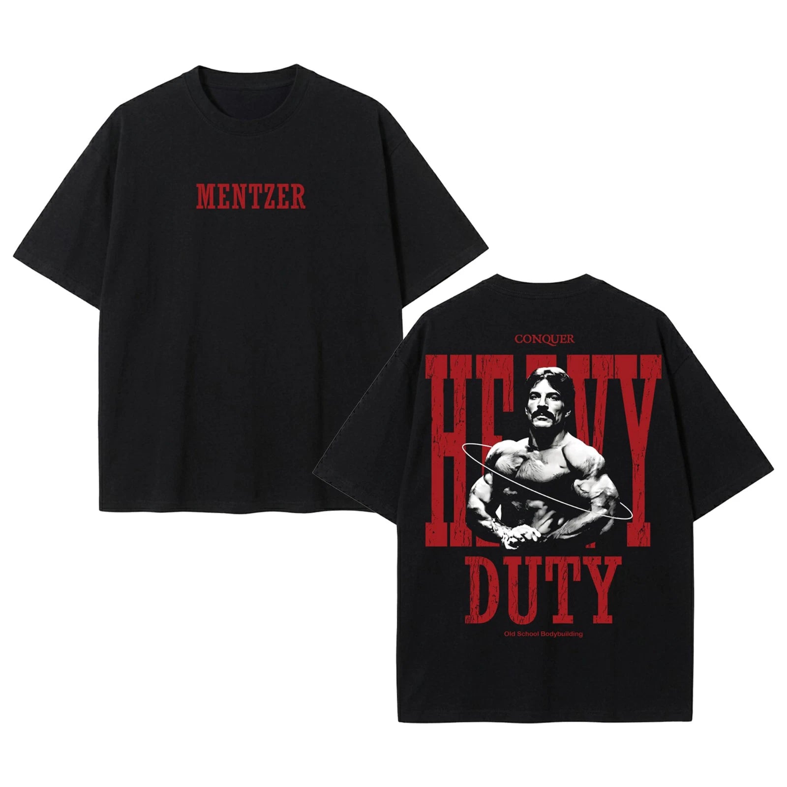 Heavy Duty Mike Mentzer Collection T-shirt, Mr.Olympia Bodybuilding Gym Clothing