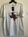 New Stance Designer Mens Graphic Street Style Texas Logo Tee Shirt Size L White