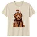 Cute Winter Doodle Dog T-Shirt Goldendoodle Dogs Christmas Gift For Him And Her