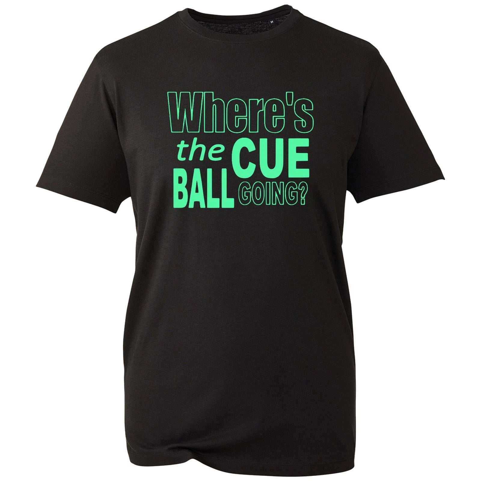 John Virgo Snooker T Shirt Where The Cue Ball Going Funny Slogan Mens Cotton Tee