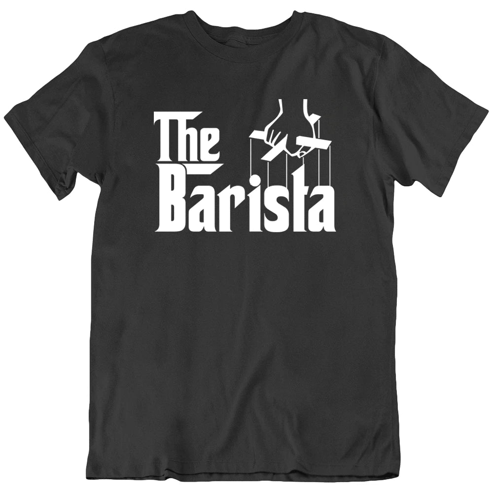 The Barista Coffee Espresso Cafe Coffeeshop Godfather Funny T-Shirt Tee Gift New