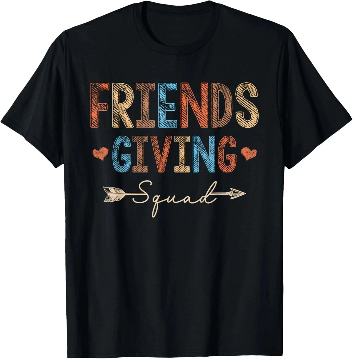 Friendsgiving Squad Thanksgiving Group Matching T-Shirt