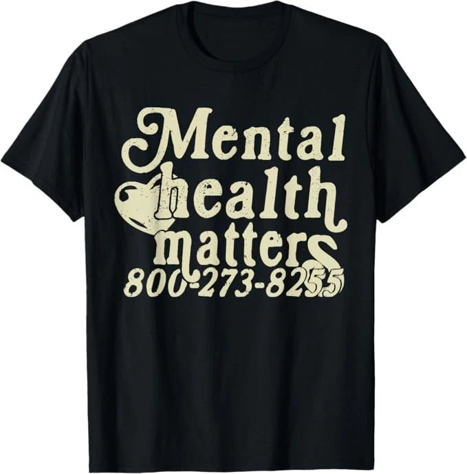 Retro Mental Health matters 800273 8255 Women Men T-Shirt