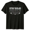 Stay Solid Be Unshaken By T-Shirt Minimalist Urban Streetwear Gift For Him Her