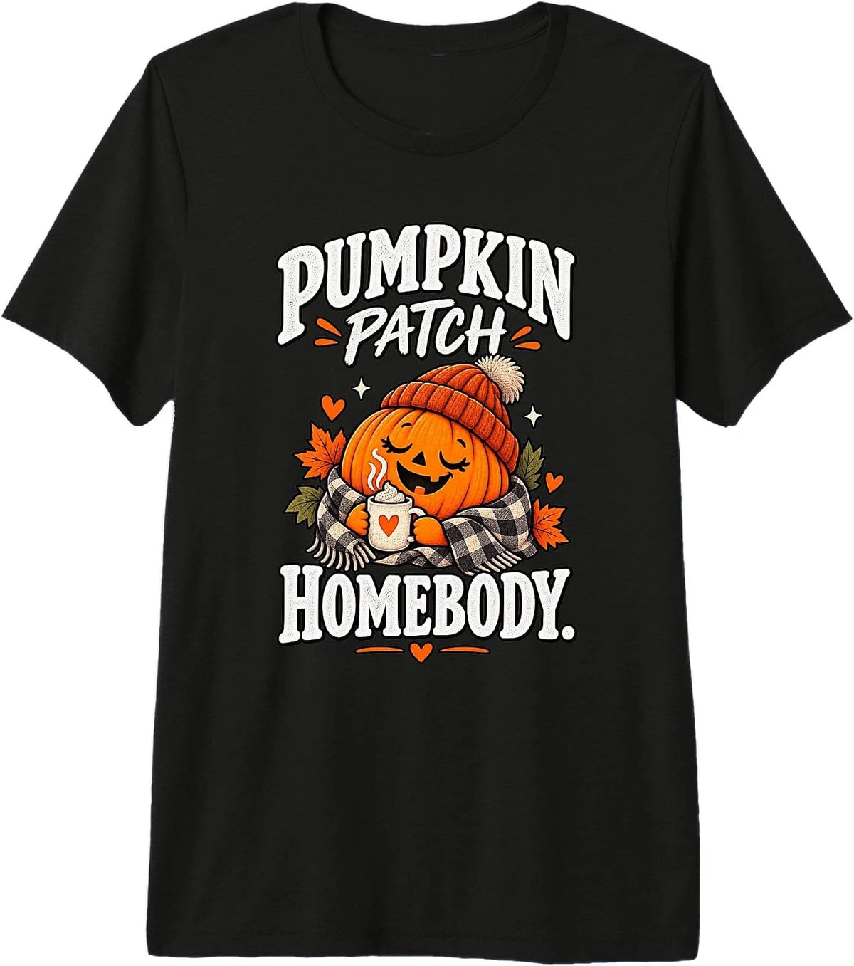 Pumpkin Patch Homebody Cozy Halloween Pumpkin Lover Premium Tri-Blend T-Shirt
