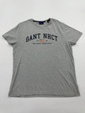 GANT Mens Gray City Graphic T-Shirt Size L Regular Crew Neck Jersey