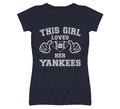 This Girl Loves Her New York Yankees Heart Baseball T Shirt