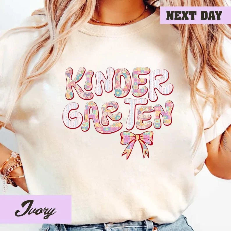 Comfort Colors Teacher Shirt, Kindergarten Teacher Shirt, Kindergarten Shirt, Ba