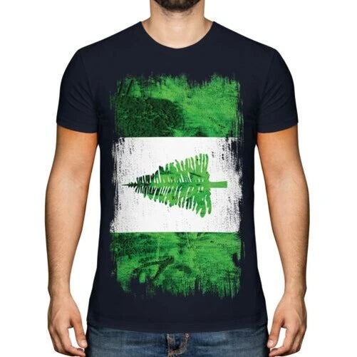 NORFOLK ISLAND GRUNGE FLAG MENS T-SHIRT TEE TOP GIFT SHIRT CLOTHING JERSEY