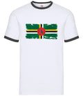 Dominica Grunge Style Flag - Men Contrast - Republic Country Love Live