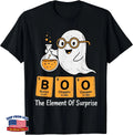 Halloween Boo Ghost Chemistry Pun Periodic Table Science T-Shirt