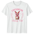 Cottontail Bunny Club Womens T-Shirt Rabbit Lover Animal Birthday Gift For Her