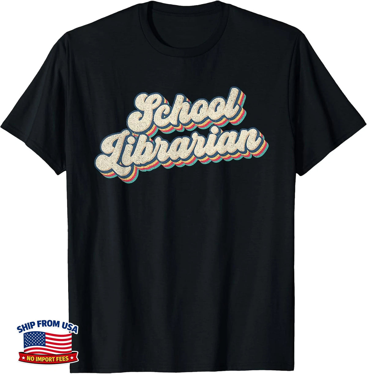 School Librarian Bookworm Library Worker Book Cataloger T-Shirt