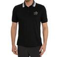 Robert Graham Men's MONKEY BUSINESS Classic Fit Short Sleeve Black Polo T-Shirt