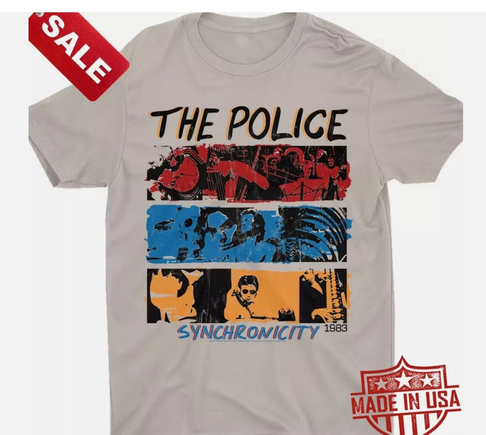 New The Police 1983 Synchronicity Tour Gift For Fans Unisex S-5XL Shirt