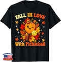 Pickleball Pumpkin Paddle Fall Leaves Autumn Sports Lover T-Shirt Image 1 of 4