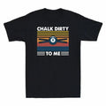 Billar Chalk Dirty To Me Funny Billiards Pattern Vintage Men's T-Shirt Black Tee
