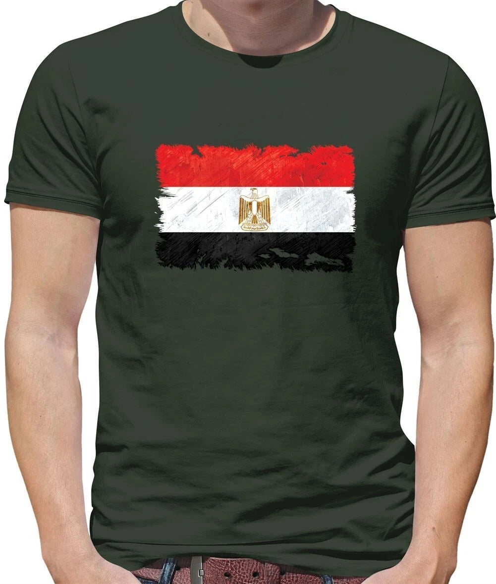 Egypt Grunge Style Flag - T-Shirt - Egyptian Flags Country Love Live