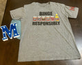 The Simpsons “Binge Responsibly” Men's Gray T-shirt Size: Large