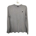 M1182)Y2K South Pole Gray Grunge Waffle Knit Thermal Large