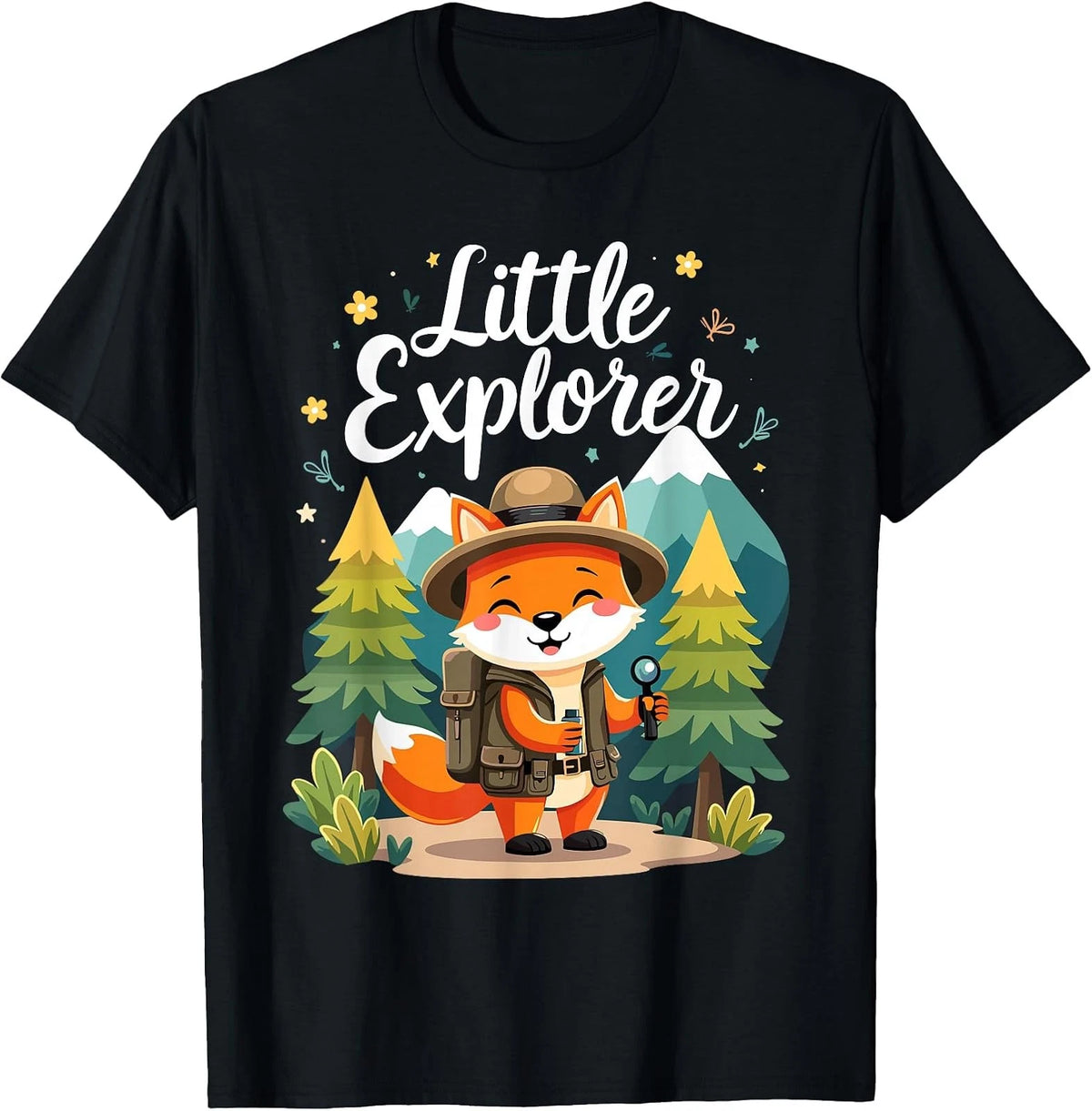 Adorable Fox Design T-Shirt for Kids - Perfect for Camping & Hiking