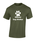OFFICIAL DOG WALKER MENS T SHIRT COOL DOG LOVER ANIMAL CUTE DESIGN GIFT IDEA TOP