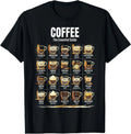 Coffee The Essential Guide Barista Espresso Types T-Shirt