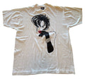 VTG Handmade Puff Paint Glam Lady T Shirt Large Best Tag USA Made Wearable Art