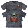 Nothing In This World Mens Carbon Grey 240gsm French Terry T-Shirt Skull Gift
