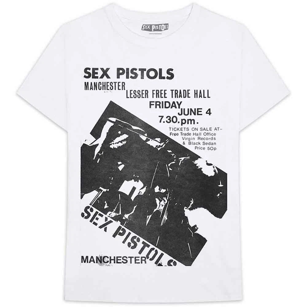 The Sex Pistols Manchester Flyer Authorized Men's T-Shirt